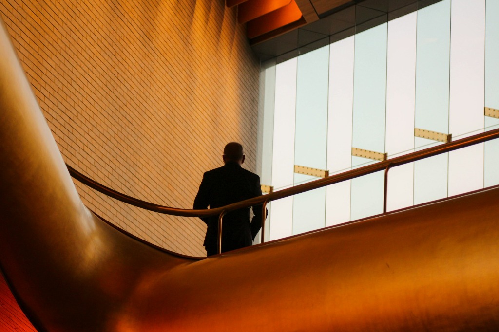 Leadership team silhouette view
